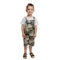 Conjunto Jardineira Curto Verão Masculino Infantil