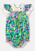 Conjunto Jardineira e Body Bebê Menina Up Baby