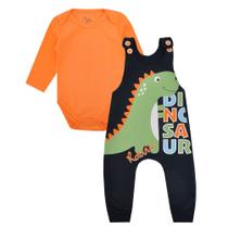 Conjunto Jardineira e Body Inverno Menino Conjunto Jardineira e Body Inverno Menino