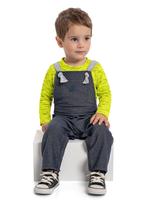 Conjunto Jardineira e Camiseta Bebê Quimby