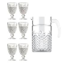 Conjunto Jarra 1, 2L C 6 Taças 200ML Monza Conjunto Jarra 1, 2L C 6 Taças 200ML Monza