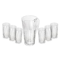 Conjunto Jarra Com 6 Copos De Vidro Queen 1,5L e 320ML Wolff Conjunto Jarra Com 6 Copos De Vidro Queen 1,5L e 320ML Wolff