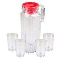 Conjunto Jarra de Vidro com 4 Copos Fresh Cazza