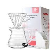 Conjunto Jarra Porta Filtro V60 02 40 Filtros
