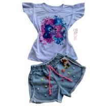 Conjunto jeans Desenhos Stitch Conjunto jeans Desenhos Stitch