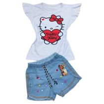 Conjunto jeans feminino hello kitty. Conjunto jeans feminino hello kitty.