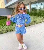 Conjunto jeans infantil feminino Conjunto jeans infantil feminino