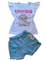 Conjunto jeans infantil labubu 01 Conjunto jeans infantil labubu 01
