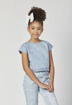 Conjunto Jeans Infantil Luluzinha Borboletas Conjunto Jeans Infantil Luluzinha Borboletas