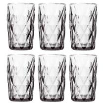 Conjunto Jogo 6 Copos de Vidro Diamond Alto Grande 390ML Linha Cristal Luxo Elegante - 123 Útil Conjunto Jogo 6 Copos de Vidro Diamond Alto Grande 390ML Linha Cristal Luxo Elegante - 123 Útil