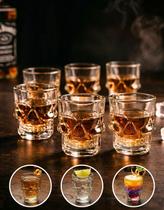 Conjunto Jogo 6 Copos Shot Caveira Vidro 50ml Dose Drink Tequila Bar Festa Criativo Fratelli Conjunto Jogo 6 Copos Shot Caveira Vidro 50ml Dose Drink Tequila Bar Festa Criativo Fratelli