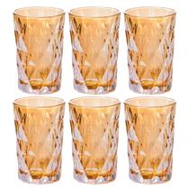 Conjunto Jogo 6 Copos Vidro Diamond Alto Grande 390Ml Linha