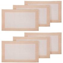 Conjunto Jogo Americano 45X30Cm Sousplat Classic Branco 6