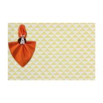 Conjunto Jogo Americano Completo Páscoa Triangulo Colorido