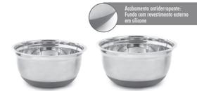 Conjunto/Jogo Bowls em Inox com Silicone Mimo Style
