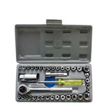 Conjunto Jogo Chave Catraca Reversível Com Soquetes 40 Peças Conjunto Jogo Chave Catraca Reversível Com Soquetes 40 Peças