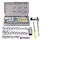 Conjunto Jogo Chave Catraca Reversível Soquetes 40 Peças Kit