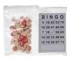 Conjunto Jogo de Bingo Cartelas e Pedra com 75peças DT0211B