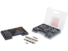 Conjunto Jogo de Brocas Bits e Buchas com 300 Peças Ferramentas Mtx