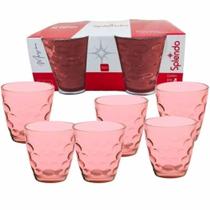 Conjunto Jogo De Copos Vidro 6 Peças 250Ml Splendo Wellmix