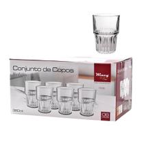 Conjunto Jogo De Copos Vidro Milano 316Ml 6 Peças