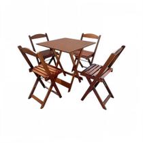 Conjunto Jogo de mesa com 4 cadeiras Dobrável Conjunto Jogo de mesa com 4 cadeiras Dobrável