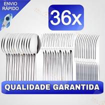 Conjunto Jogo de Talheres 36 peças Aço Inox 12 Facas 12 Garfos e 12 Colheres de Mesa Casa Para Restaurante Conjunto Jogo de Talheres 36 peças Aço Inox 12 Facas 12 Garfos e 12 Colheres de Mesa Casa Para Restaurante