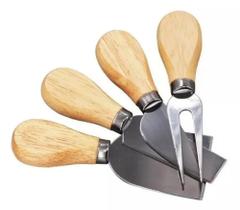 Conjunto Jogo De Utensílios Para Queijo Inox 4 Peças Gourmet Conjunto Jogo De Utensílios Para Queijo Inox 4 Peças Gourmet