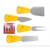 Conjunto Jogo De Utensílios Talheres Para Petisco E Queijo Inox 4 Peças - KFQ-01 Conjunto Jogo De Utensílios Talheres Para Petisco E Queijo Inox 4 Peças - KFQ-01