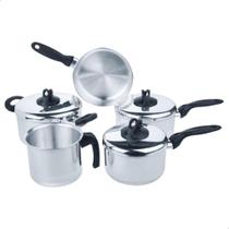 Conjunto Jogo Panelas 5 Pecas Eterna Nigro Aluminio Polido Conjunto Jogo Panelas 5 Pecas Eterna Nigro Aluminio Polido