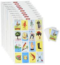 Conjunto Jumbo Mexicano Loteria Don Clemente com 20 tabuleiros e 2 decks