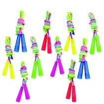 Conjunto Jump Rope Baaxxango Rainbow 10 peças de nylon 2,2 m para crianças Conjunto Jump Rope Baaxxango Rainbow 10 peças de nylon 2,2 m para crianças