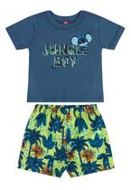 Conjunto Jungle Boy com Camiseta e Bermuda para Bebê Menino Bee Loop