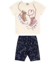 Conjunto juvenil - bermuda e camiseta