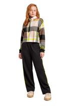 Conjunto Juvenil com Blusão Cropped e Wide Leg Gloss