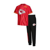 Conjunto Juvenil de Camiseta e Calça Jogger Ultra Game NFL Chiefs 18-20