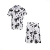 Conjunto Juvenil Estampado Camisa Praia e Short Verão Conjunto Juvenil Estampado Camisa Praia e Short Verão
