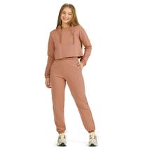 Conjunto Juvenil Feminino Blusa e Calça em Moletinho Ring - MOD.ME