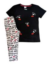 Conjunto Juvenil Feminino Blusa MC + Capri Fakini