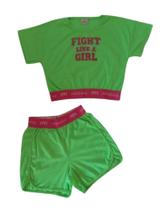 Conjunto Juvenil Feminino Blusa MC + Short Milli & Nina Conjunto Juvenil Feminino Blusa MC + Short Milli & Nina