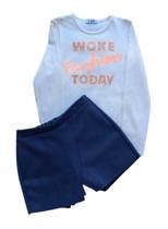 Conjunto Juvenil Feminino Blusa ML + Short Saia Kukiê Conjunto Juvenil Feminino Blusa ML + Short Saia Kukiê