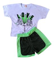 Conjunto Juvenil Feminino Blusa + Short Brincar é Arte Conjunto Juvenil Feminino Blusa + Short Brincar é Arte