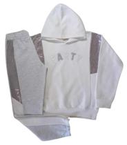 Conjunto Juvenil Feminino Blusão ML e Calça Brincar é Arte