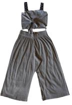 Conjunto Juvenil Feminino Cropped + Calça Soda