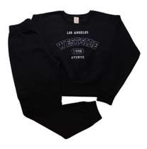Conjunto Juvenil Feminino Cropped ML e Calça Brincar é Arte