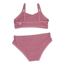 Conjunto Juvenil Feminino em Modal Sutiã Top Sem Bojo e Calcinha Tanga Confortável DelRio Conjunto Juvenil Feminino em Modal Sutiã Top Sem Bojo e Calcinha Tanga Confortável DelRio