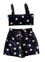 Conjunto Juvenil Feminino Vestido, Top + Shorts Soda Conjunto Juvenil Feminino Vestido, Top + Shorts Soda