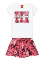 Conjunto juvenil kyly verão estampado