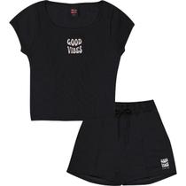 Conjunto Juvenil Manga Curta Menina Pulla Bulla Ref. 47924