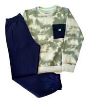 Conjunto Juvenil Masculino Blusão ML + Calça Brincar é Arte Conjunto Juvenil Masculino Blusão ML + Calça Brincar é Arte